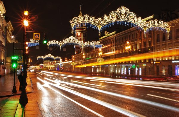 Невский проспект Санкт-Петербург зимой