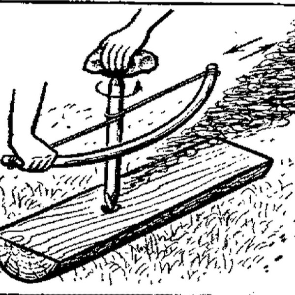 Разведение огня трением