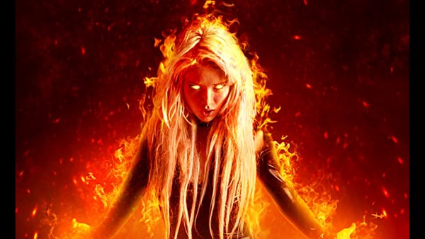 Огненная девушка