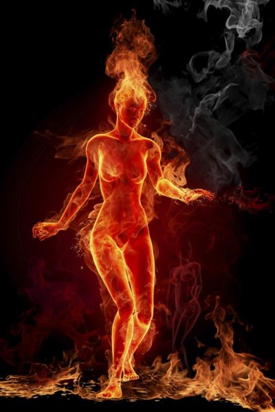 Девушка и огонь