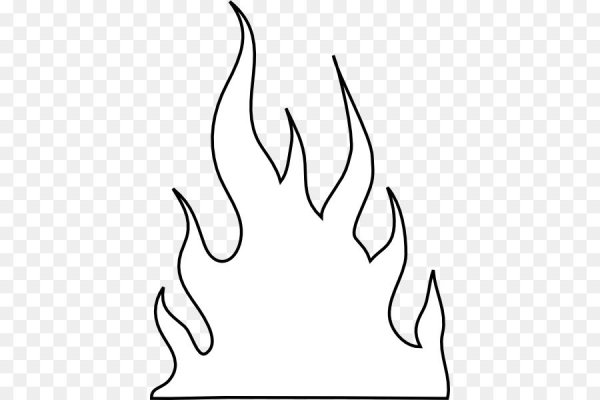 Трафарет пламя