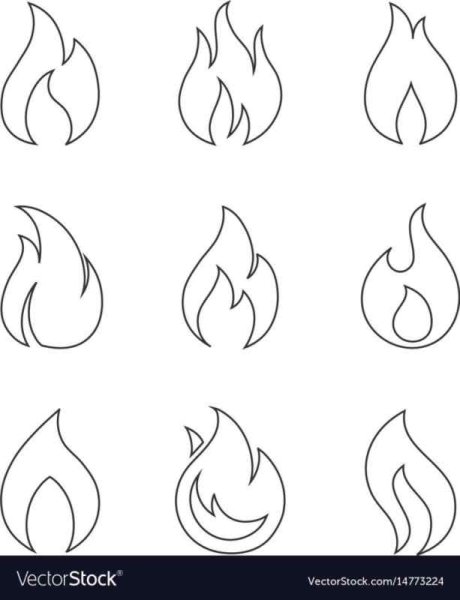 Очертание пламени