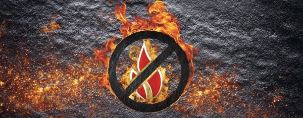 Фон стоп огонь