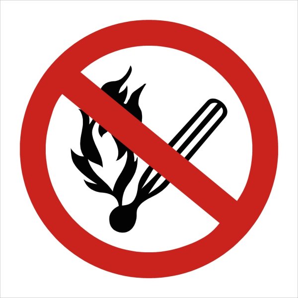 Знак запрещения открытого огня