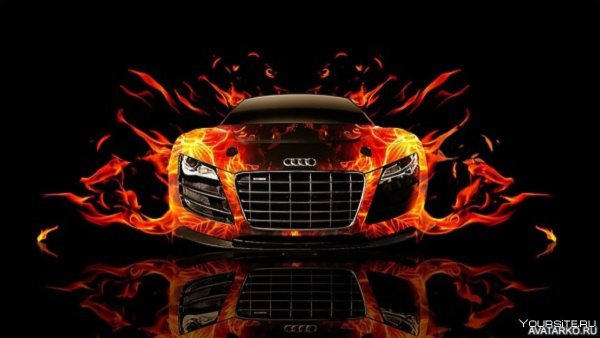 Audi r8 Fire