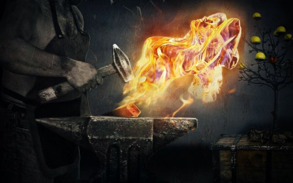 Кузница горн наковальня