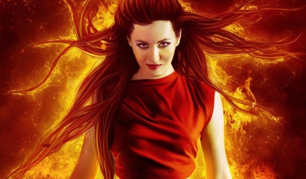 Волосы огонь