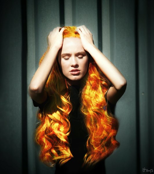 Огненный цвет волос