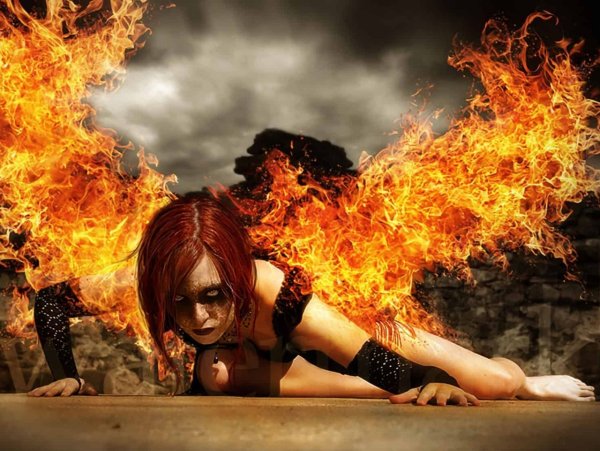 Огненная девушка для авы