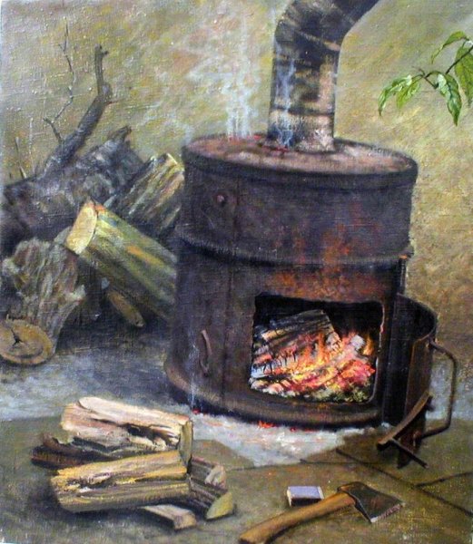 Печка буржуйка Великая Отечественная война