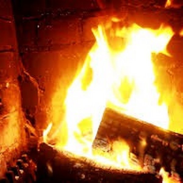 Огонь в печи