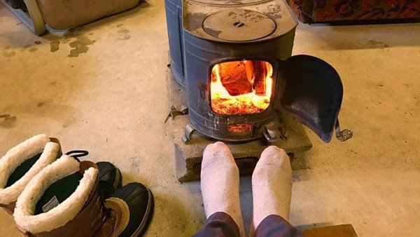 Печь на дровах Старая