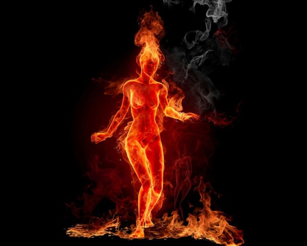 Женщина огонь