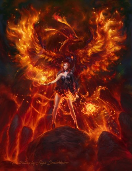 Огненные Крылья демона