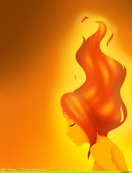 Огонь в виде человека