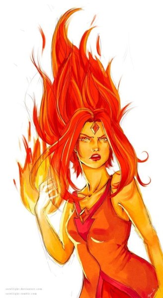 Персонаж с огненными волосами