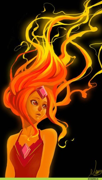 Персонаж с огненными волосами