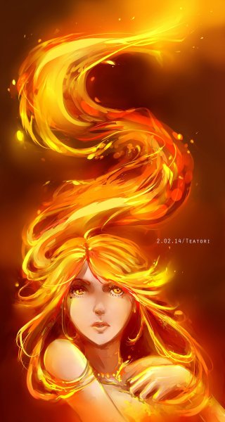 Девушка с огненными волосами