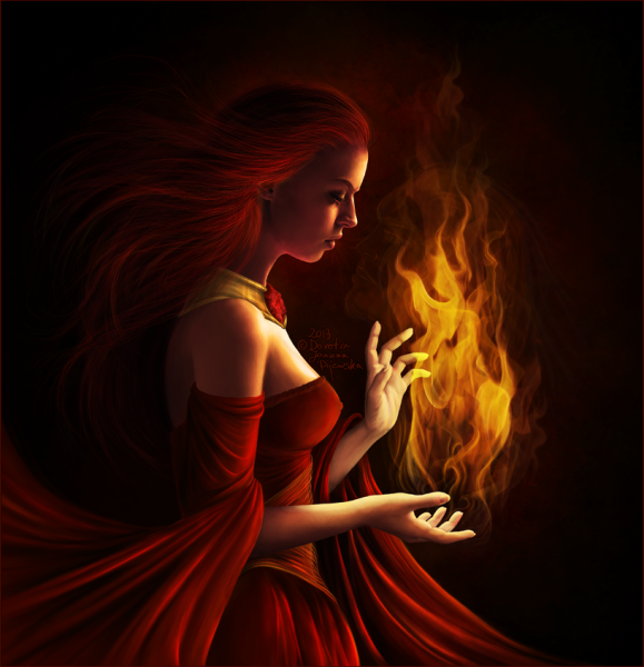Огненная девушка