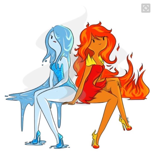 Принцесса пламя и принцесса вода