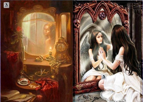 («Отражение в зеркале», 1840г сорока