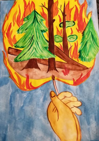 Рисунок на тему огонь