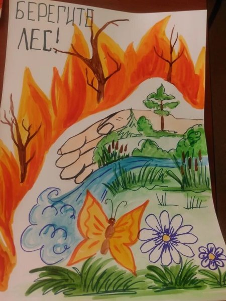 Рисунок на тему пожарная безопасность