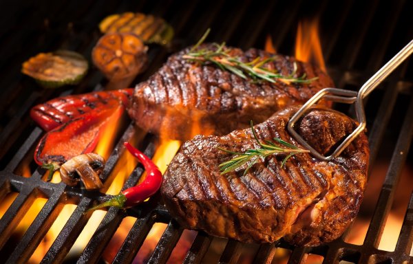 Стейк Рибай на мангале