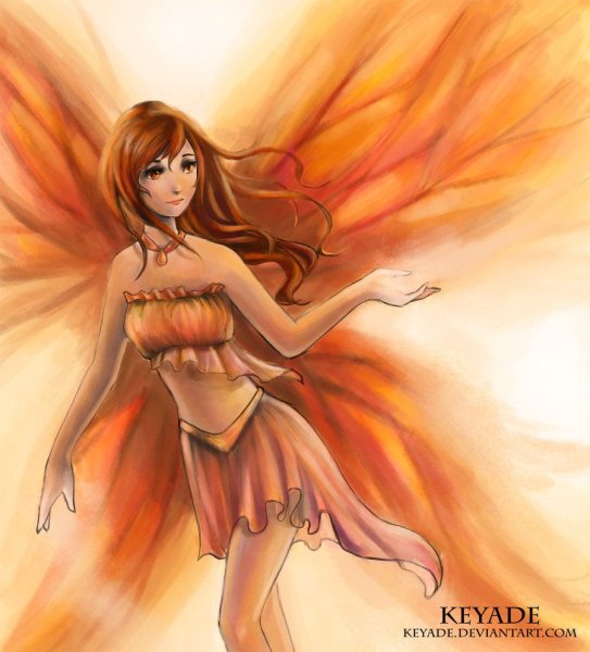 Ангел с рыжими волосами