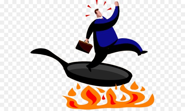 Сковорода на огне