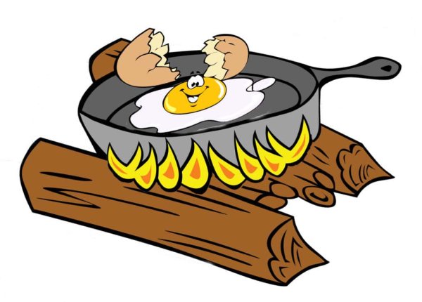 Жареное рисунок