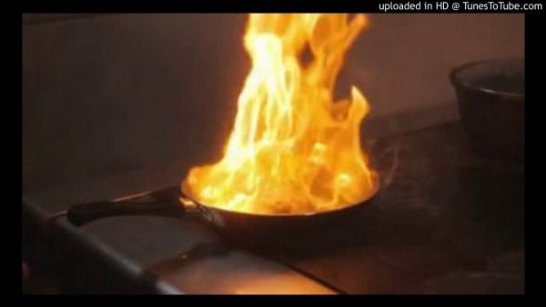 Горящие сковородки