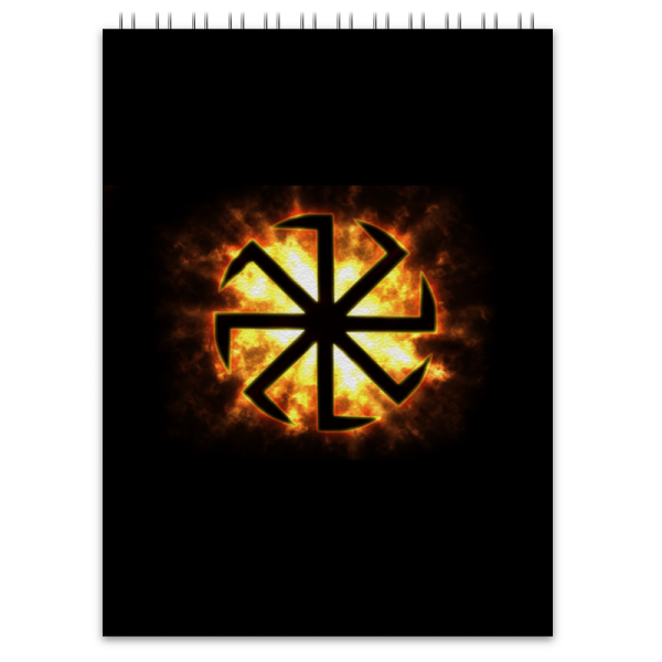 Славянские символы на черном фоне