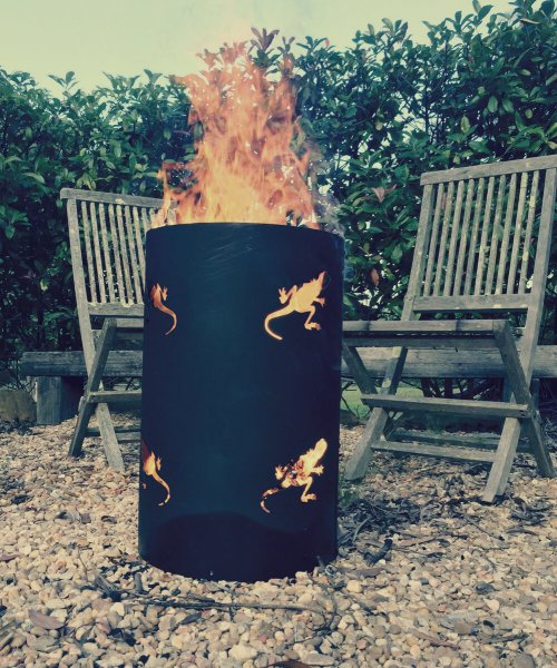 Бочка с огнем