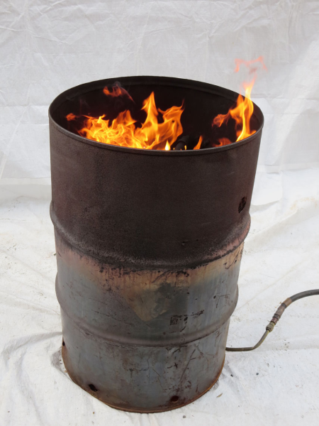 Горящая бочка