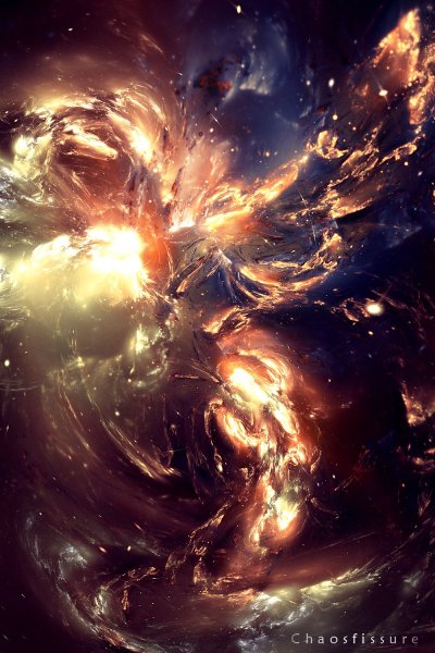 Космос огонь арт