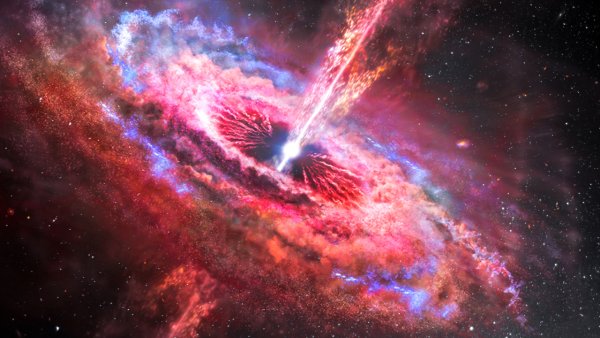 Квазар в телескоп Хаббл