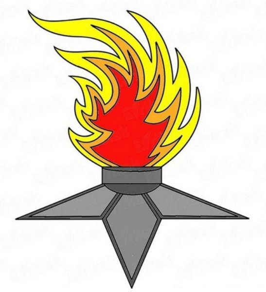 Вечный огонь рисунок