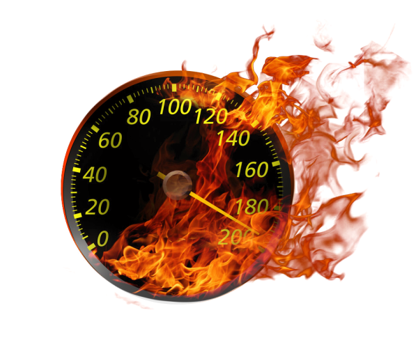 Спидометр в огне