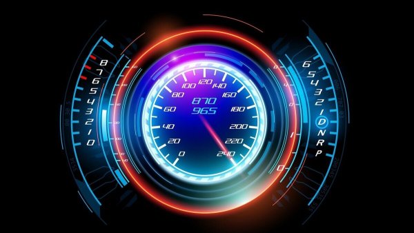 Спидометр неон