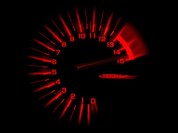 Красный спидометр