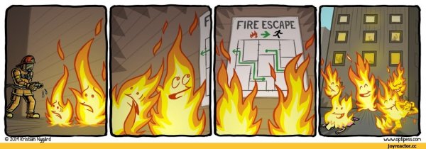 Комикс про пожар