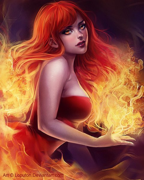 Рыжеволосые девушки фэнтези