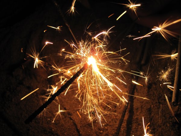 Бенгальские огни новый год