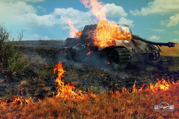 Ворлд оф танкс горящий танк