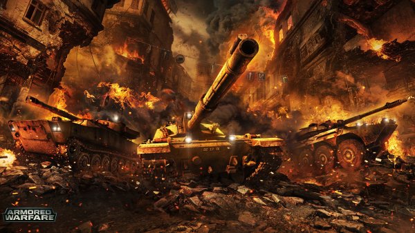 Танк в огне