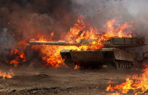 Танк Абрамс взрыв боекомплекта