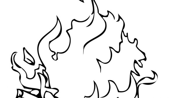 Огонь рисунок