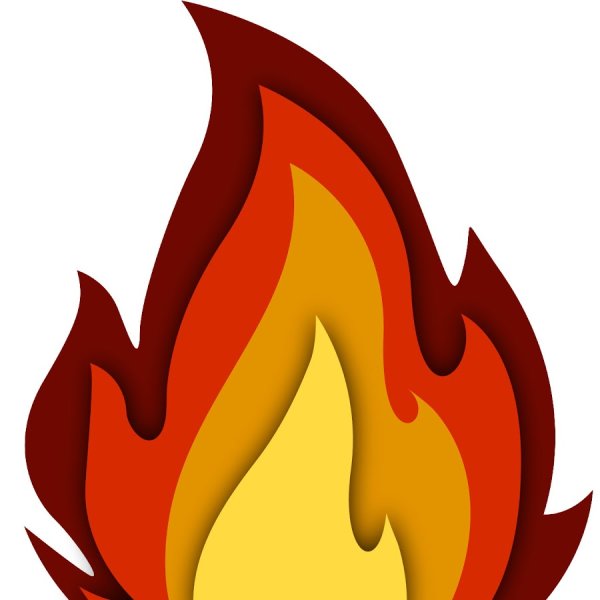 Пламя мультяшное