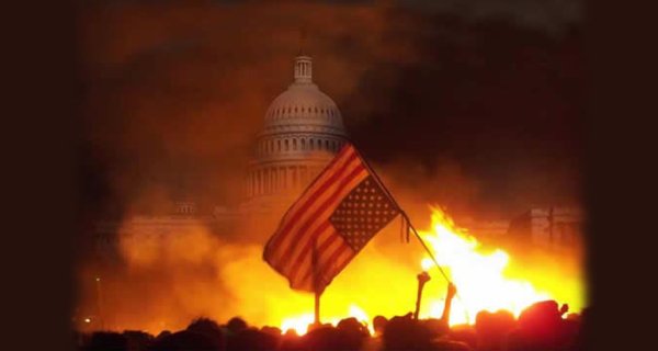 Флаг СССР над Вашингтоном